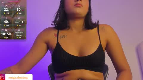 Snapshot of megan_browns1 chatting on 02.21.25 Megan  online show from 02.21.25