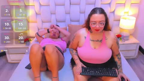 Snapshot of miaandmolly_ chatting on 11.11.25 mia red hair molly short hair online show from 11.11.25