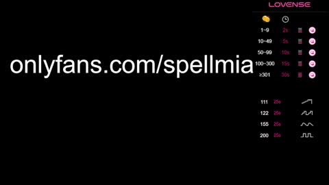 Snapshot of miaspell chatting on 01.25.25 Mia  instagram miasspell online show from 01.25.25
