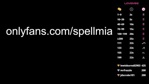 Snapshot of miaspell chatting on 01.28.25 Mia  instagram miasspell online show from 01.28.25