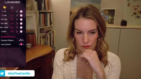 Snapshot of misstheacamille chatting on 01.23.25 MissThea online show from 01.23.25