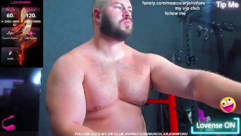 Snapshot of muscularjohnforu chatting on 06.19.26 click icon for peach online show from 06.19.26