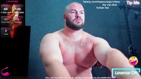 Snapshot of muscularjohnforu chatting on 07.13.26 click icon for peach online show from 07.13.26