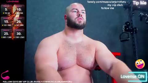 Snapshot of muscularjohnforu chatting on 07.20.26 click icon for peach online show from 07.20.26