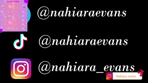 NAHIARA EVANS online show from 03.31.26
