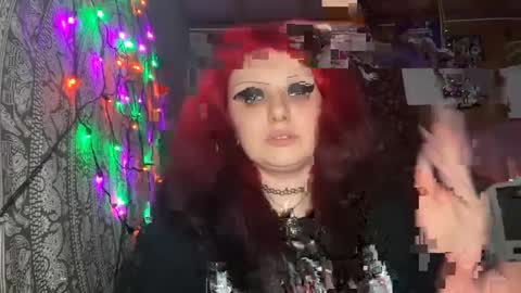 Snapshot of nastynecronancy chatting on 12.16.24 online show from 12.16.24