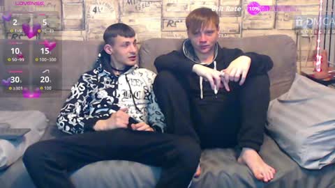 Max tall dark-haired guy with tattoos and Phil blond-haired online show from 04.05.26