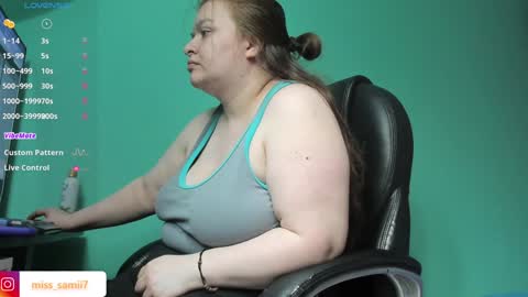 Snapshot of queensami7 chatting on 01.27.25 Samantha online show from 01.27.25