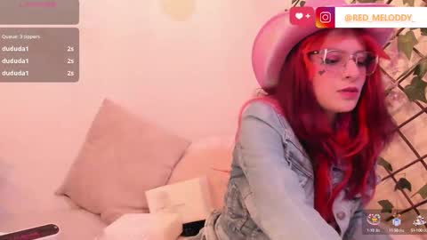 Snapshot of redmeloddy chatting on 10.10.25 Meloddy online show from 10.10.25