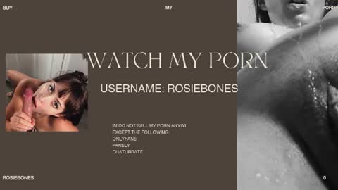 Snapshot of rosiebones chatting on 07.01.26 Rosie Bones online show from 07.01.26