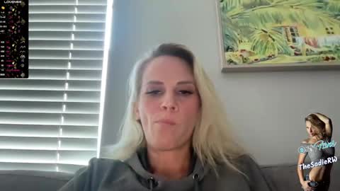 Snapshot of sadierw chatting on 12.17.24 SadieRW online show from 12.17.24