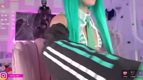 Snapshot of sammyblaer chatting on 10.29.25 Samantha online show from 10.29.25