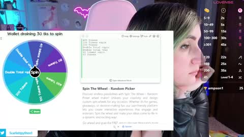 Scarlett online show from 10.17.25