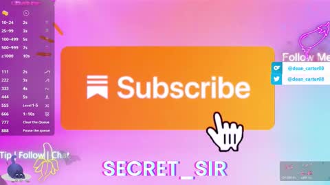 Dean Carter online show from 03.08.26