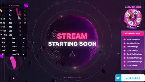 SeraLeeXXX online show from 10.17.25