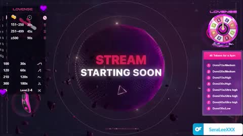 SeraLeeXXX online show from 10.24.25