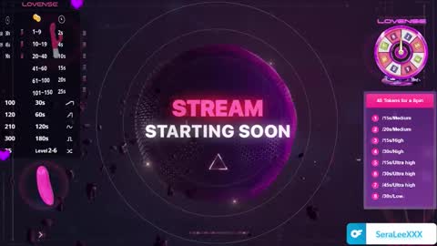 SeraLeeXXX online show from 12.14.25