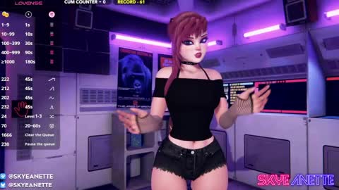 SkyeAnette online show from 04.11.26