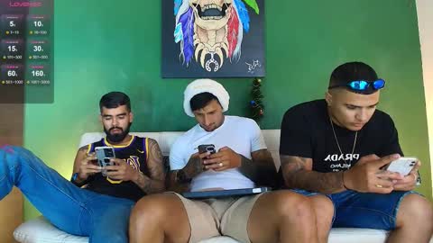 Snapshot of the_golden_boys chatting on 12.15.25 SCOTT THEO KAMERON GENDERSON online show from 12.15.25