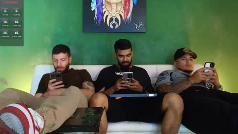 Snapshot of the_golden_boys chatting on 01.07.26 SCOTT THEO KAMERON GENDERSON online show from 01.07.26