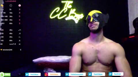 Snapshot of theccboysxxx chatting on 10.16.25 The CC Boys Travis Connor Paul Codi online show from 10.16.25