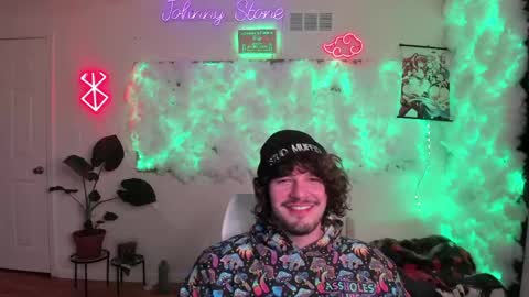 Snapshot of thejohnnystone chatting on 03.26.26 Johnny Stone online show from 03.26.26
