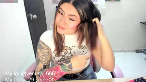 Snapshot of venussx_x chatting on 09.25.25   Venus  MY BDAY 29 SEPT online show from 09.25.25