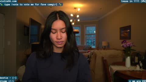 Snapshot of violishh chatting on 01.05.25 follow me on twitter violishh and ig violishh online show from 01.05.25