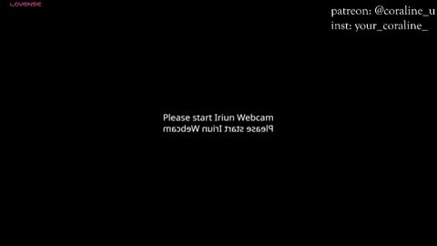 Snapshot of your_coraline_ chatting on 10.07.25 your_coraline_ online show from 10.07.25