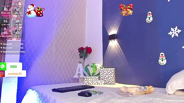 Snapshot of Anette_ chatting on 12.20.24 Anette online show from 12.20.24
