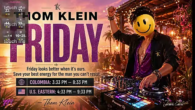 Snapshot of thomklein chatting on 07.17.26 thomklein online show from 07.17.26