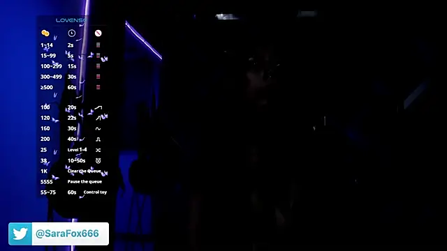 Sara Foxx1 online show from 10.08.25