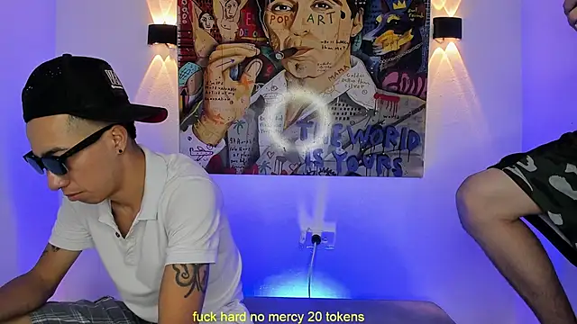 Snapshot of Threesome-no-mercy chatting on 10.04.25 Threesome-no-mercy online show from 10.04.25