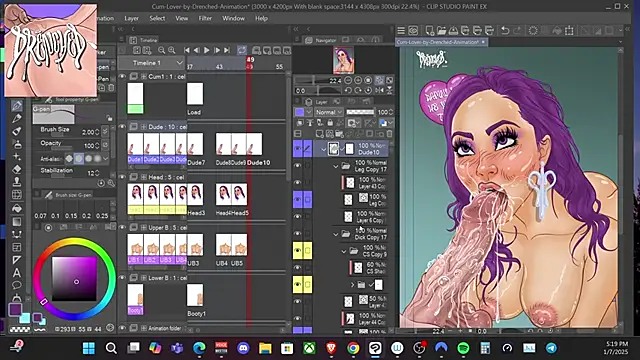 DrenchedArt online show from 01.08.25