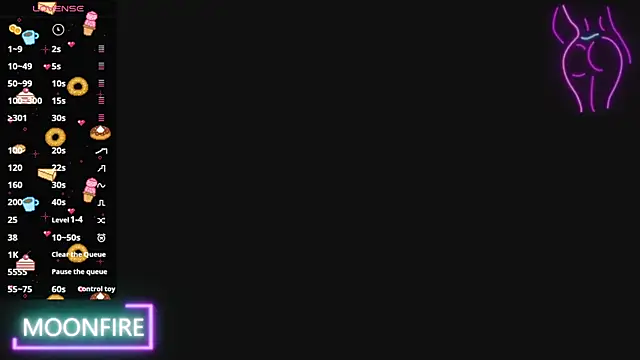 moonfiredancer online show from 01.21.25