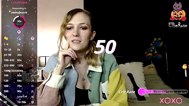 EllieeRose online show from 10.27.25