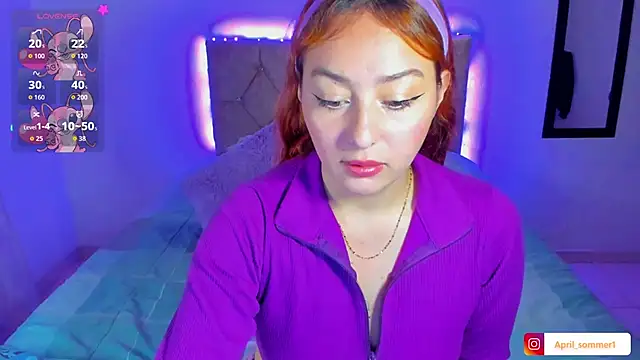 Snapshot of April_sommer1 chatting on 10.25.25 April sommer1 online show from 10.25.25