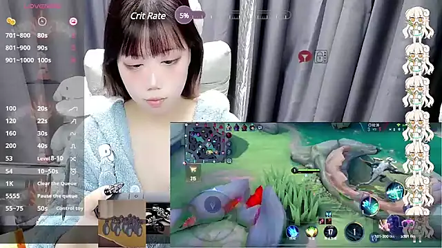 Snapshot of CryKuro_ chatting on 01.13.25 CryKuro online show from 01.13.25