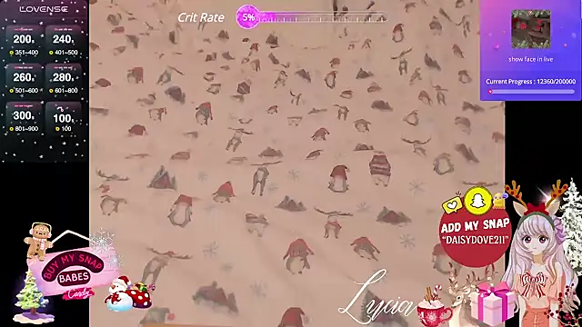 Snapshot of Blondecandie chatting on 12.14.24 Blondecandie online show from 12.14.24