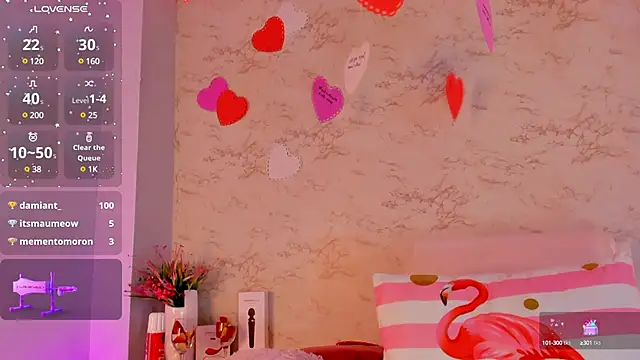 Snapshot of Hannablazze chatting on 02.14.25 Hannablazze online show from 02.14.25