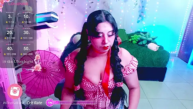 Snapshot of MilkyXSakura chatting on 03.16.25 MilkyXSakura online show from 03.16.25