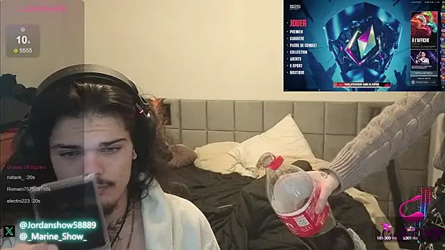 Snapshot of JordanShow chatting on 02.13.25 JordanShow online show from 02.13.25