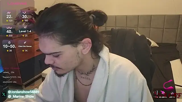Snapshot of JordanShow chatting on 02.14.25 JordanShow online show from 02.14.25