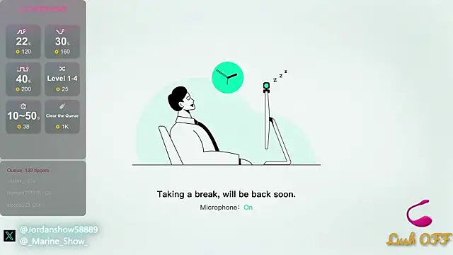 Snapshot of JordanShow chatting on 02.15.25 JordanShow online show from 02.15.25