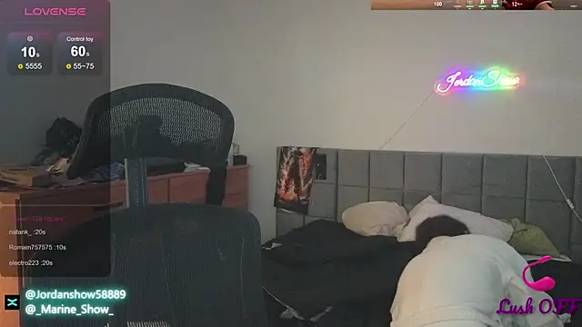 Snapshot of JordanShow chatting on 02.18.25 JordanShow online show from 02.18.25