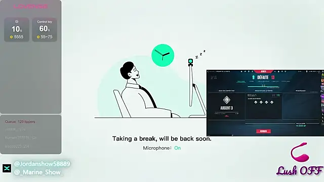 Snapshot of JordanShow chatting on 02.18.25 JordanShow online show from 02.18.25