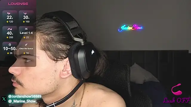 Snapshot of JordanShow chatting on 02.21.25 JordanShow online show from 02.21.25