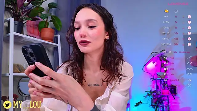 Snapshot of MyLou_ chatting on 10.13.25 MyLou online show from 10.13.25