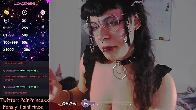 Snapshot of pain_princee chatting on 01.18.25 pain princee online show from 01.18.25
