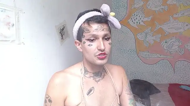 Snapshot of Party_trans chatting on 02.23.25 Party trans online show from 02.23.25